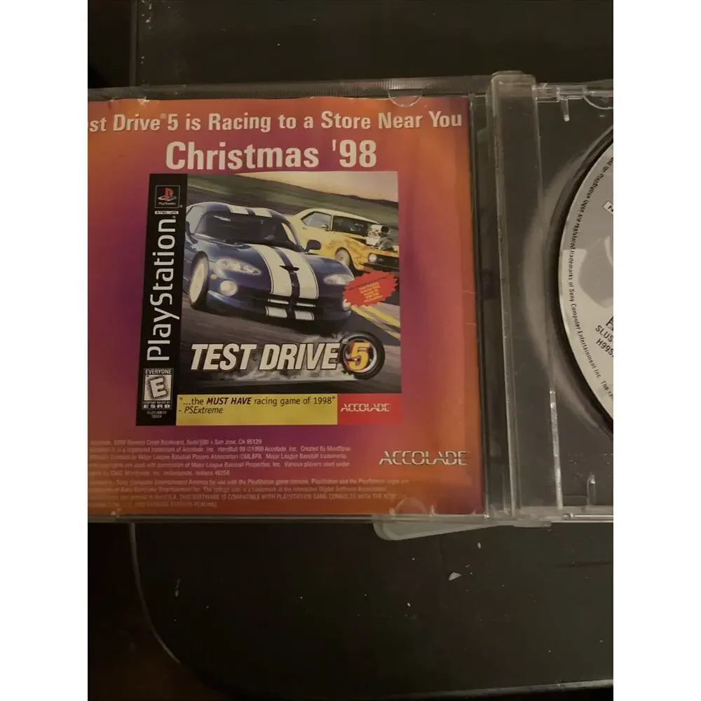 HardBall 99 PlayStation 1 PS1 Baseball Video Game Complete CIB Accolade MLB